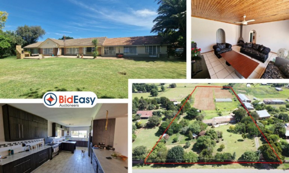 2.8Ha PLOT WITH 5 BED HOME, 2 FLATS & ARABLE FARMLAND - HELDERBLOM, KRUGERSDORP