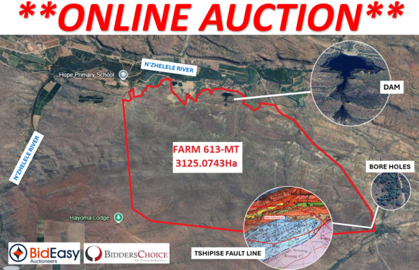 3125 Ha FARM WITH WATER RIGHTS - MUSINA, LIMPOPO