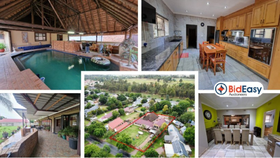 MODERN 4 BED HOME WITH 2 BED FLAT & WORKSHOP - RYNFIELD, BENONI